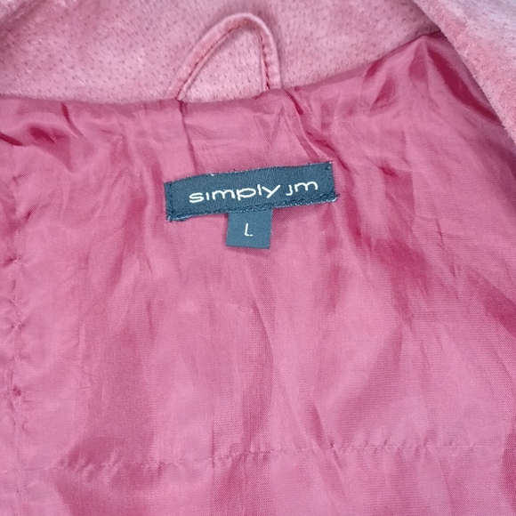 Vintage red suede leather jacket. - Picture 5 of 7